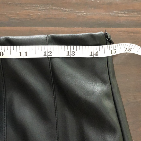 NWT Zara Faux Leather Mini Skirt with Box Pleats - Picture 8 of 10